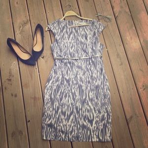 Calvin Klein Gray Leopard Dress